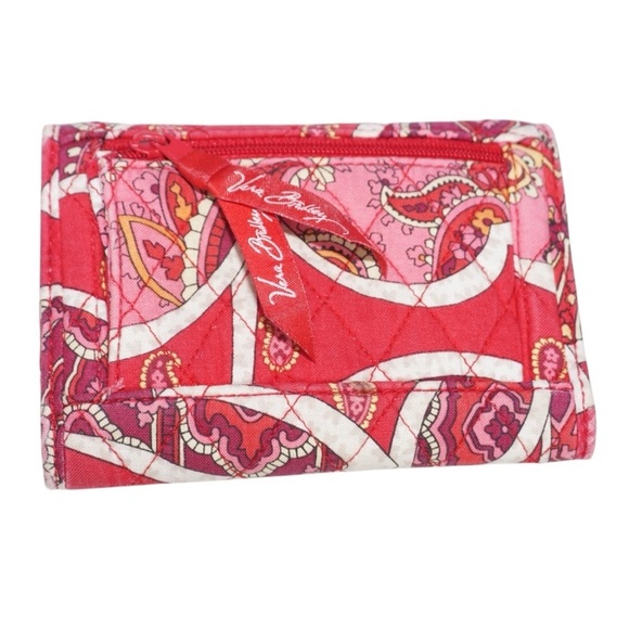 Vera Bradley BOGO FREE SALE Rosy Posies Euro Wallet - Picture 5 of 9